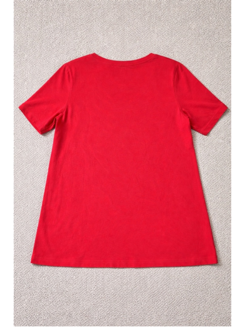 Talbots Red Short Sleeve Knit Top XL Classic Crew Neck Casual Tee - Picture 2 of 7